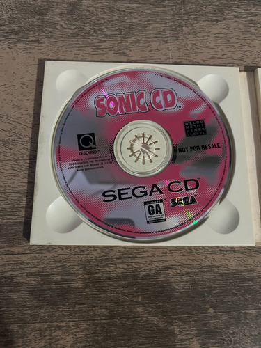 Sega Classics Sega Cd Original Sonic Cd No Lugar Do Ecco Df (Usado)