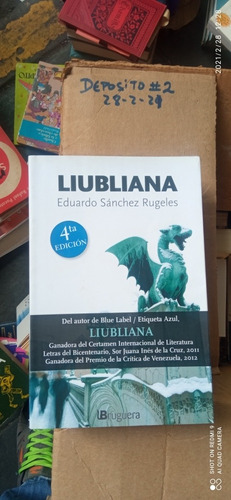 Libro Liubliana. Eduardo Sánchez Rugeles