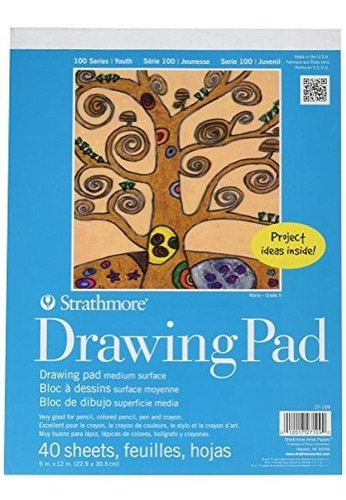 Strathmore 100 Series Jóvenes Dibujo Pad, 9 Por 12  , 40 Hoj