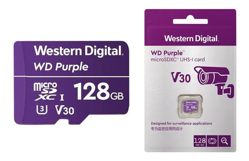 Imagen 1 de 7 de Memoria Micro Sd 128 Gb Western Digital Purple Cuotas