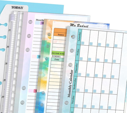 Insertos Para Agenda Tamaño A6: Juego A Rayas, Económico, Di