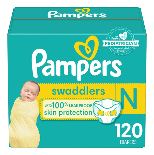 Pampers Baby Paales Recin Nacido 10 Libras Swaddlers Paquete
