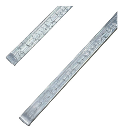05 Barras Vareta Verga Estanho Solda 50x50 Aprox. 355g Cobix 127/220v