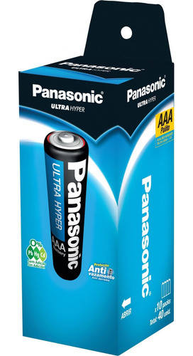 Imagem 1 de 3 de Pilha Palito Aaa Panasonic - Tubo Com 40 Unid.