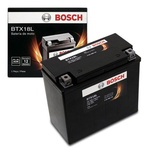 Bateria Moto Bosch Btx18l-bs 18ah 12v Fat Boy Street Bob 