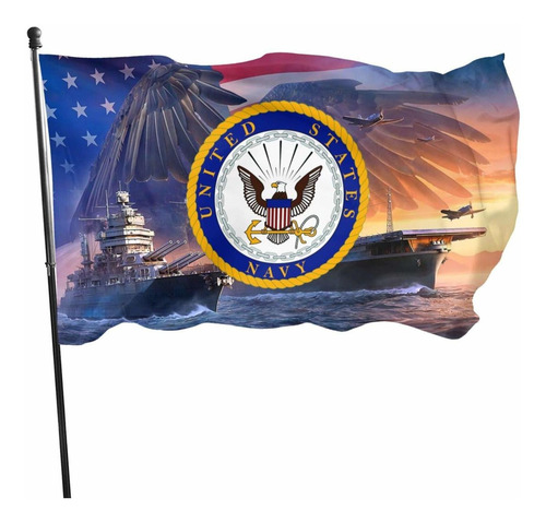 Us Navy Flag United States Navy Veteran Flag 3x5 Ft Outdoor | Meses sin