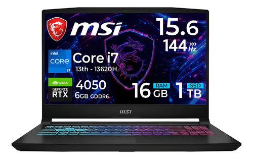 Msi Katana 15 Core I7 13620H 1Tb 16Gb Rtx4050 6Gb 15.6 144Hz