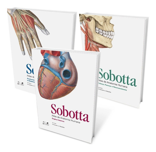 Coleção Atlas De Anatomia Humana (3 Volumes) Sobotta