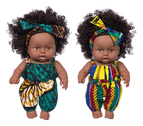 Muñeca De Juguete Africana Negra Para Bebé, Regalo De Navida