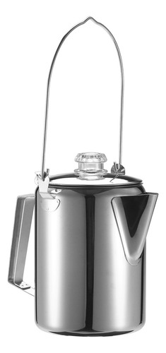 Percolador Café 1.2l Acero Inoxidable 9 Tazas Camping Cocina