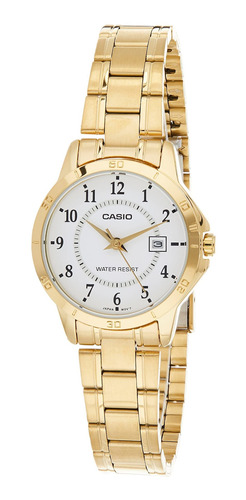 Reloj Mujer Casio Eaw-ltp-v00 Cuarzo Pulso Plateado En Acero