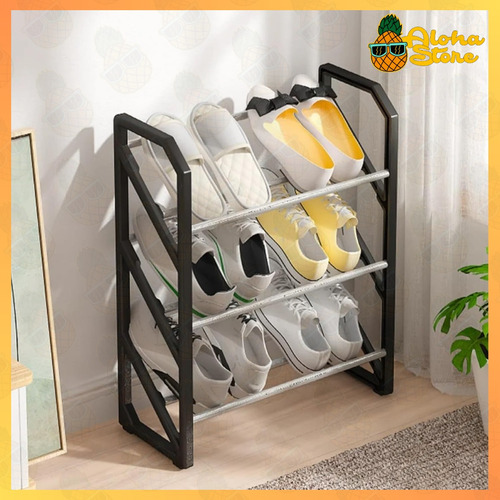 Organizador Múltiple Zapatos Zapatillas Estantes Niveles Color Negro