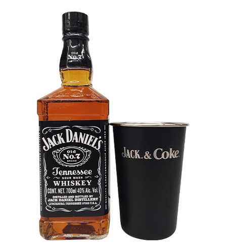 Whisky Jack Daniels Black Label 700 Ml Con Vaso