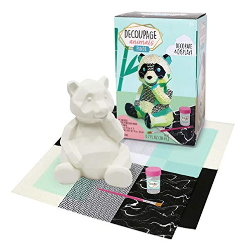 Bright Stripes Decoupage Animal Craft Kit, Artes Y Manualida