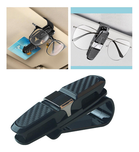 2 Soporte Genérico Para Gafas De Sol Para Visera De Coche,
