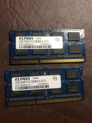 Memoria Sodimm Dell 2 X 2gb Originales!! 1066mhz