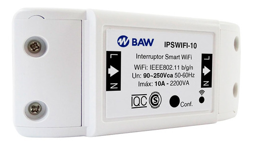 Interruptor Inteligente Wifi Baw 10a 220v Smart Life