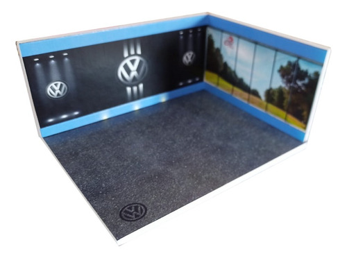 Diorama 1:64 Para Hotwheels Matchbox Maqueta Realista Color Vw
