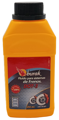 Liga De Freno Dot 3 Burak 250ml (x2 Unidades)