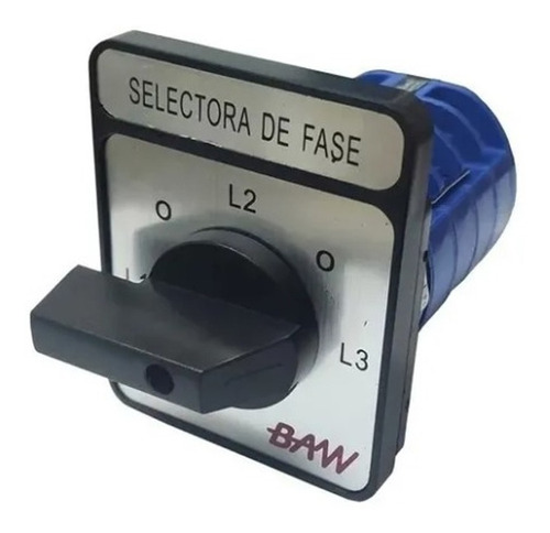 Interruptor Rotativo Selector Fase 5 Pos 2 Vias Baw 63a 380v