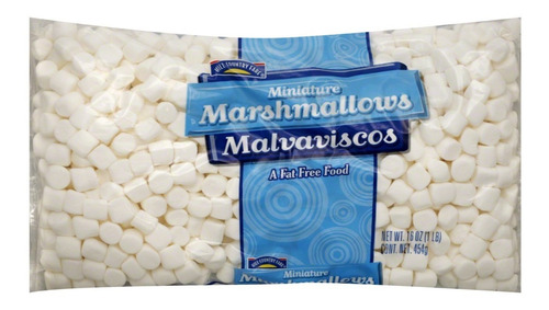 6 Piezas Mini Malvaviscos Blancos Hill Country Fare 454 Gr