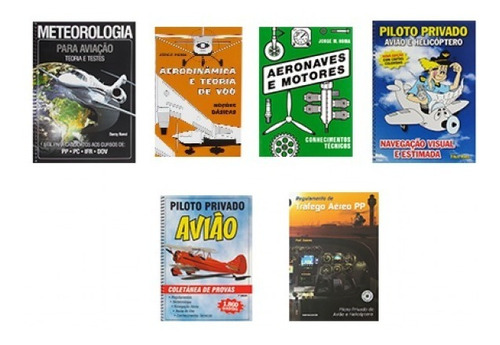 Kit De Livros Piloto Privado Aeroclube De São Paulo (bronze)