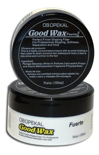 3  Ceras Extra Fuerte Obopekal Good Wax Pomada Pelo Hombre