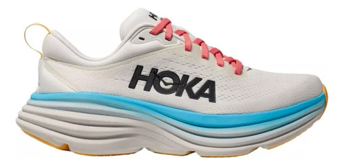 Tenis Running Hoka Bondi 8 Blanco Mujer 1127952bsw