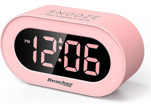 Reacher Reloj Despertador Rosa Para Niñas Dormitorio De Niño