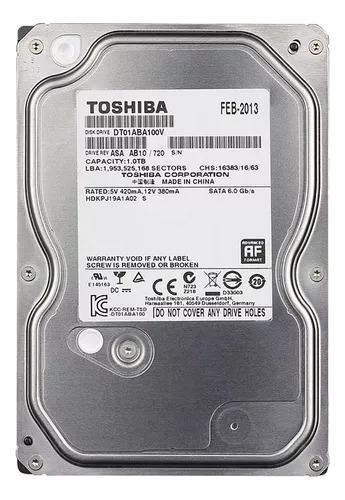 Hd 1tb Para Dvr Segurança Toshiba Gs0148 Surveillance