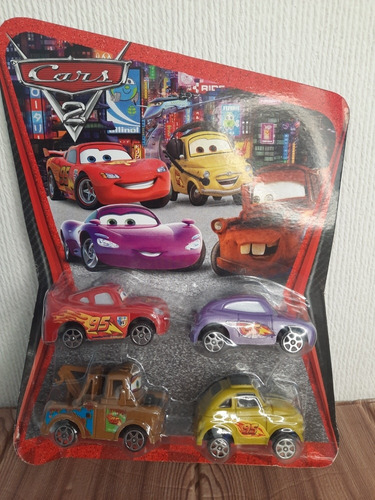 Set De 4 Autitos Cars 2