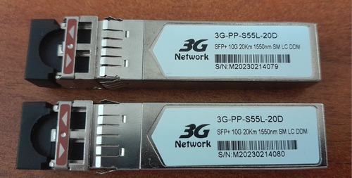 Transeiver Sfp+ 10gb 1550nm 20km Duplex Lc Ddm 