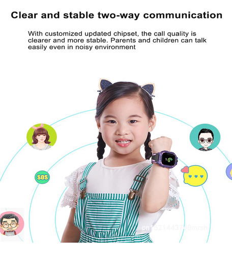Smartwatch Relógio Inteligente Infantil Menino Menina Gps