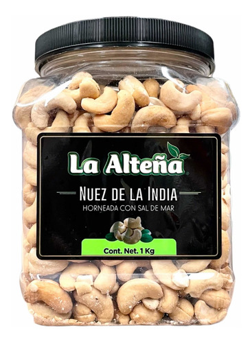 Nuez De La India Horneada La Alteña Con Sal De Mar Bote 1kg.