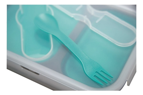 Pote Dobrável C/ Divisória E Talher Em Silicone - Dr030