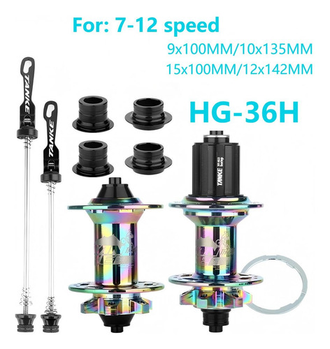 Mazas Tronadoras Mtb 36 Hoyos Hg 7-12v Aluminio 7-12 Speed