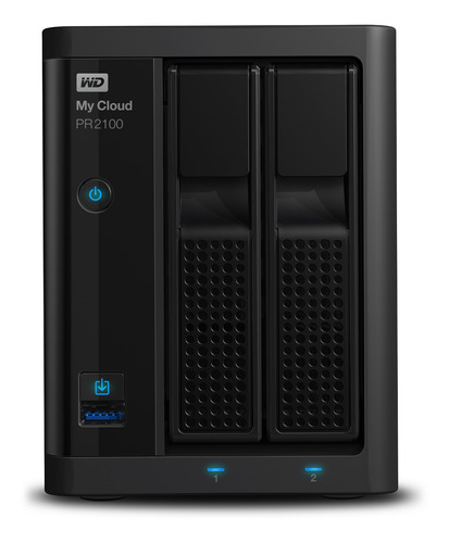 Disco NAS externo Western Digital My Cloud Pro Series PR2100 WDBBCL0120JBK 12TB negro