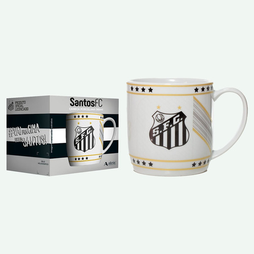 Caneca Santos Porcelana Oficial Licenciada 441137