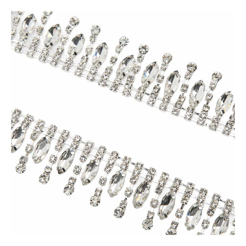 Adorno Con Apliques De Diamantes De Imitación De 1 Yarda De