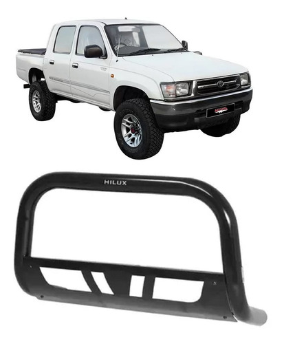 Para-choque Impulsão Quebra Mato Com Chapa Hilux 1997 À 2004