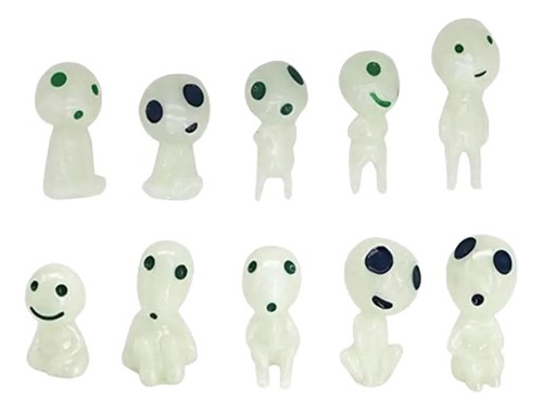 Princesa Mononoke Kodamas Brillantes Set 10 Pcs