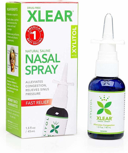 Xlear Nasal Spray Para El Alivio Sinus 1,5 Fl Oz (4 Pack)
