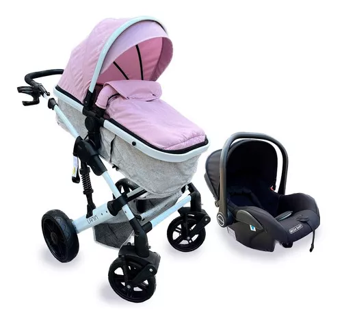 Coche Moisés para Bebés 3 en 1 - Azul + CARSEAT GENERICO