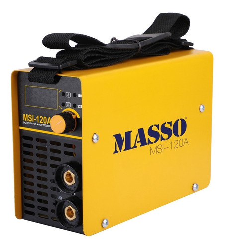 Soldador Inversor Masso Display Digital 120a 110/220 Color Amarillo 110V/220V