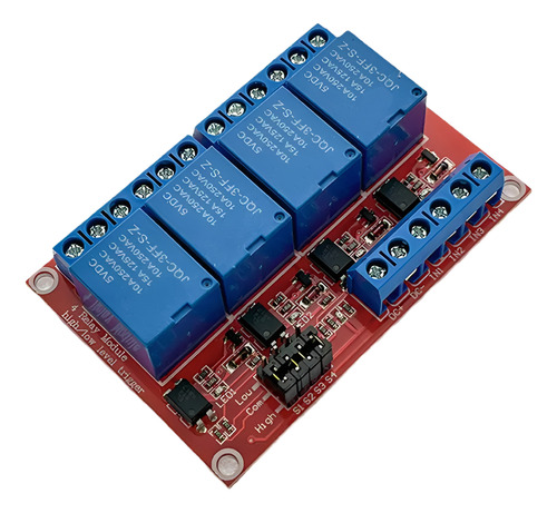 Modulo 4 Relevadores 5v Para El Disparador Nivel Alto Y Bajo