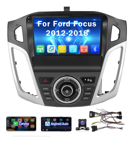 Autoestéreo Carplay Android 11 Para Ford Focus 2012-2018