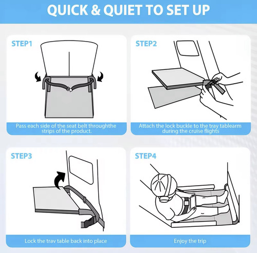 Extensor De Asiento Cama Reposa Pies Bebé Niño Avion