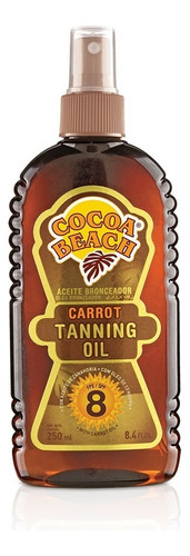 Aceite Bronceador Carrot 8fps 250ml Cocoa Beach