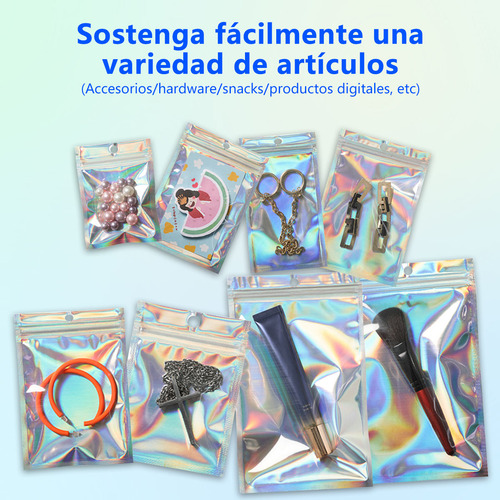 Bolsas Holográficas Tornasol A Prueba De Olores 200pzs,10x15