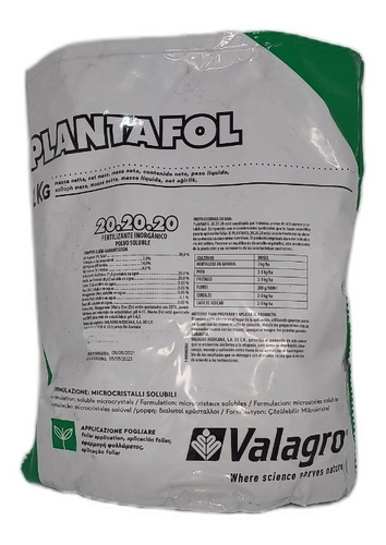 1 Kg Plantafol 20-20-20 Triple 20 + Microelementos